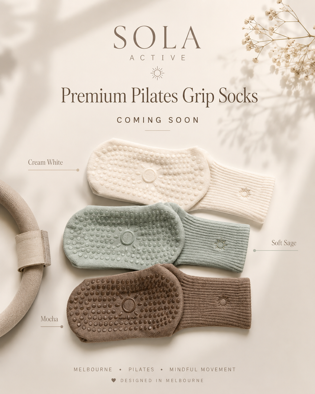SOLA Pilates Grip Socks